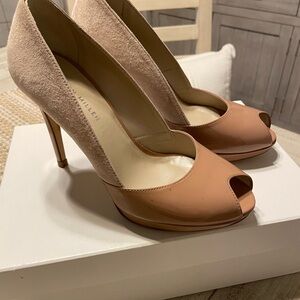 Karen Millen Blush Peep Toe Heels